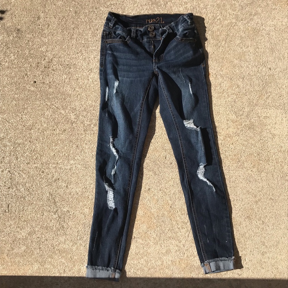 Mid rise ankle jeggings